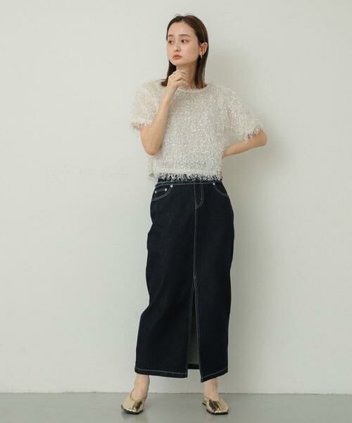 SENSE OF PLACE by URBAN RESEARCH / センスオブプレイス バイ アーバンリサーチ スカート | レイヤードデニムスカート | 詳細9