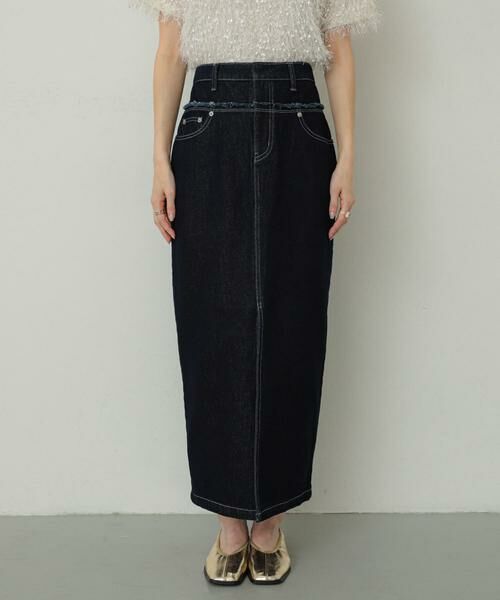 SENSE OF PLACE by URBAN RESEARCH / センスオブプレイス バイ アーバンリサーチ スカート | レイヤードデニムスカート | 詳細11