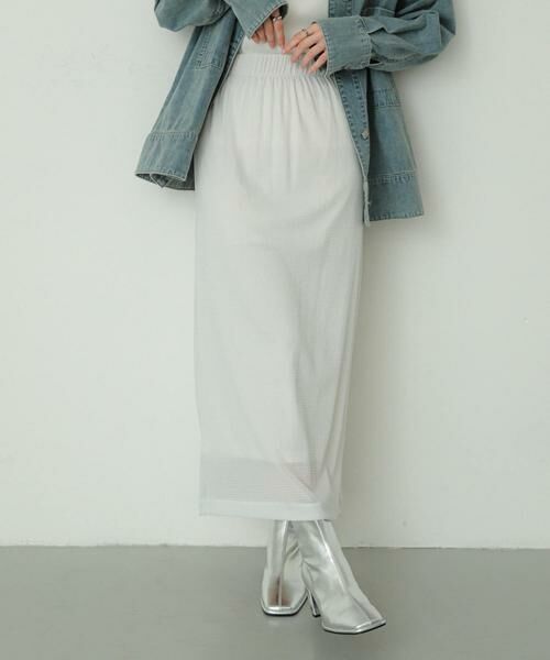 SENSE OF PLACE by URBAN RESEARCH / センスオブプレイス バイ アーバンリサーチ スカート | シアーラメベロアスカート | 詳細10