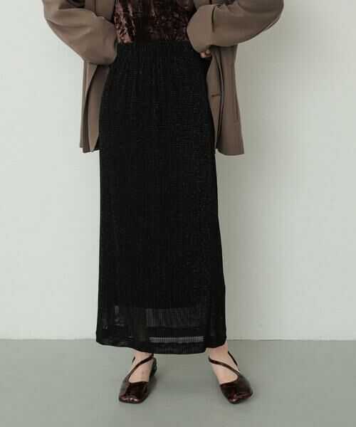 SENSE OF PLACE by URBAN RESEARCH / センスオブプレイス バイ アーバンリサーチ スカート | シアーラメベロアスカート | 詳細24