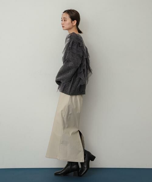 SENSE OF PLACE by URBAN RESEARCH / センスオブプレイス バイ アーバンリサーチ スカート | 『一部WEB限定カラー』『TALLサイズ/WEB限定』ストレッチサスツキハイウエストスカート | 詳細25