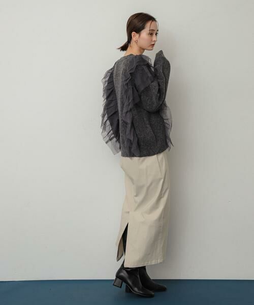 SENSE OF PLACE by URBAN RESEARCH / センスオブプレイス バイ アーバンリサーチ スカート | 『一部WEB限定カラー』『TALLサイズ/WEB限定』ストレッチサスツキハイウエストスカート | 詳細26