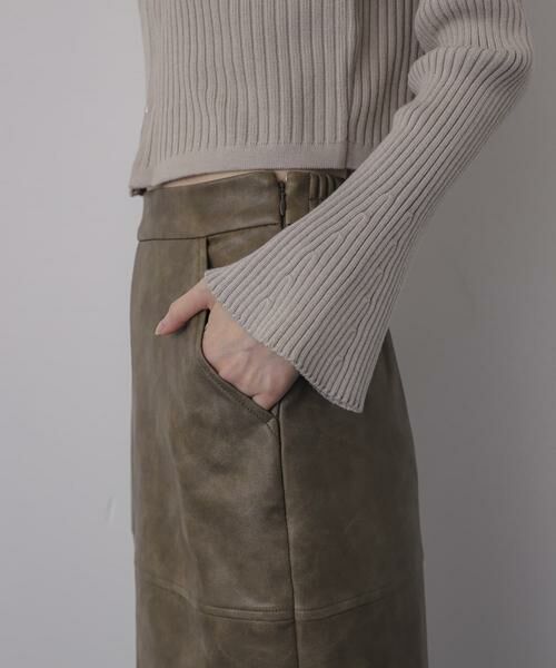 SENSE OF PLACE by URBAN RESEARCH / センスオブプレイス バイ アーバンリサーチ スカート | ヴィンテージレザーライクペンシルスカート | 詳細11