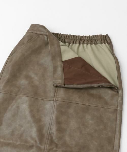 SENSE OF PLACE by URBAN RESEARCH / センスオブプレイス バイ アーバンリサーチ スカート | ヴィンテージレザーライクペンシルスカート | 詳細13