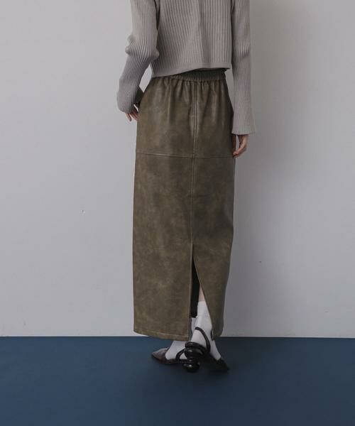 SENSE OF PLACE by URBAN RESEARCH / センスオブプレイス バイ アーバンリサーチ スカート | ヴィンテージレザーライクペンシルスカート | 詳細3