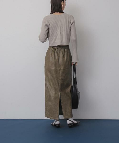 SENSE OF PLACE by URBAN RESEARCH / センスオブプレイス バイ アーバンリサーチ スカート | ヴィンテージレザーライクペンシルスカート | 詳細4