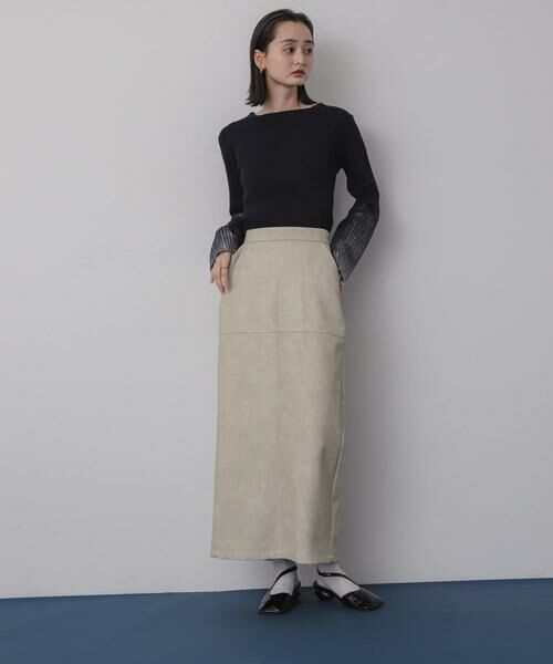 SENSE OF PLACE by URBAN RESEARCH / センスオブプレイス バイ アーバンリサーチ スカート | ヴィンテージレザーライクペンシルスカート | 詳細19