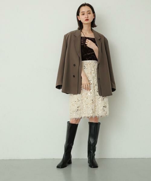 SENSE OF PLACE by URBAN RESEARCH / センスオブプレイス バイ アーバンリサーチ スカート | スパンコールフリンジスカート | 詳細2