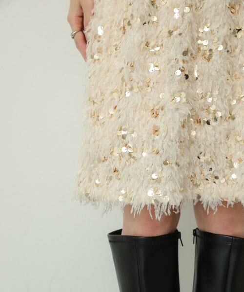SENSE OF PLACE by URBAN RESEARCH / センスオブプレイス バイ アーバンリサーチ スカート | スパンコールフリンジスカート | 詳細9