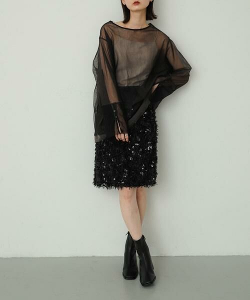 SENSE OF PLACE by URBAN RESEARCH / センスオブプレイス バイ アーバンリサーチ スカート | スパンコールフリンジスカート | 詳細18