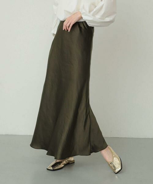 SENSE OF PLACE by URBAN RESEARCH / センスオブプレイス バイ アーバンリサーチ スカート | 『WEB/一部店舗限定サイズ』ナローサテンスカート | 詳細6