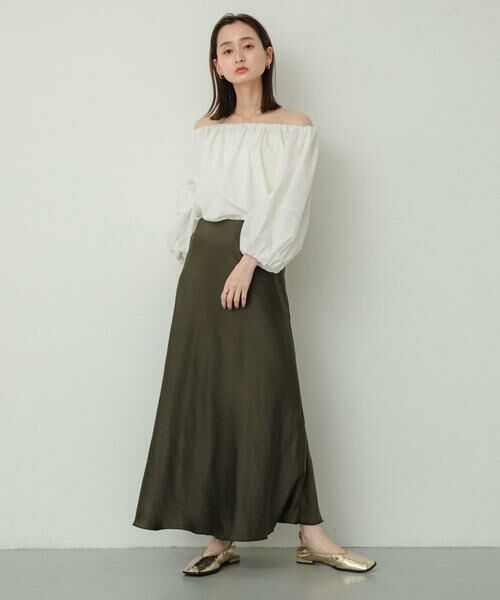 SENSE OF PLACE by URBAN RESEARCH / センスオブプレイス バイ アーバンリサーチ スカート | 『WEB/一部店舗限定サイズ』ナローサテンスカート | 詳細9