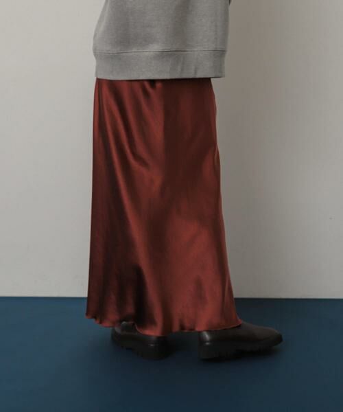 SENSE OF PLACE by URBAN RESEARCH / センスオブプレイス バイ アーバンリサーチ スカート | 『WEB/一部店舗限定サイズ』ナローサテンスカート | 詳細12