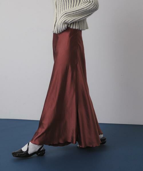 SENSE OF PLACE by URBAN RESEARCH / センスオブプレイス バイ アーバンリサーチ スカート | 『WEB/一部店舗限定サイズ』ナローサテンスカート | 詳細21