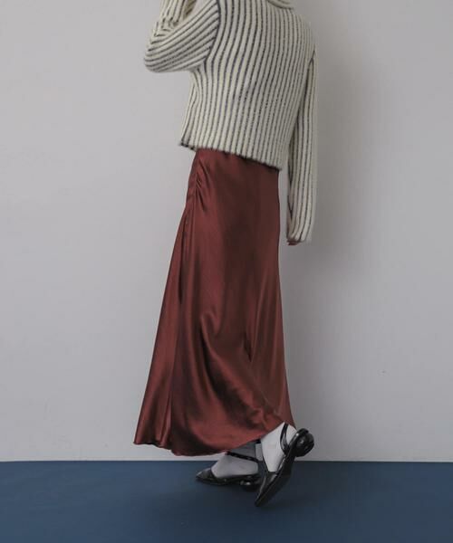 SENSE OF PLACE by URBAN RESEARCH / センスオブプレイス バイ アーバンリサーチ スカート | 『WEB/一部店舗限定サイズ』ナローサテンスカート | 詳細19