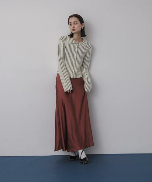SENSE OF PLACE by URBAN RESEARCH / センスオブプレイス バイ アーバンリサーチ スカート | 『WEB/一部店舗限定サイズ』ナローサテンスカート | 詳細20