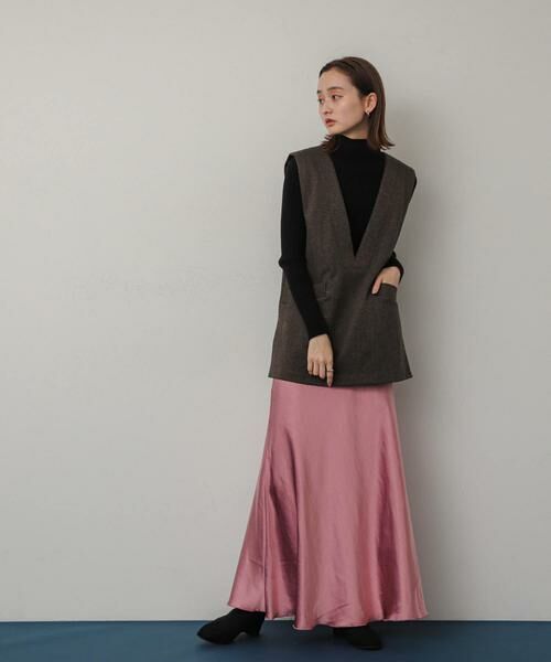 SENSE OF PLACE by URBAN RESEARCH / センスオブプレイス バイ アーバンリサーチ スカート | 『WEB/一部店舗限定サイズ』ナローサテンスカート | 詳細26