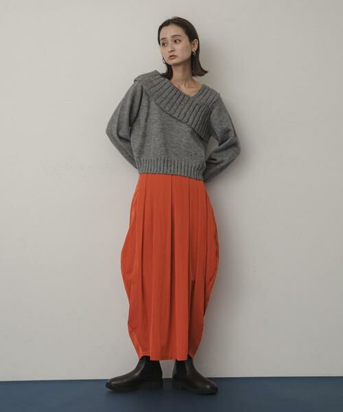 SENSE OF PLACE by URBAN RESEARCH / センスオブプレイス バイ アーバンリサーチ スカート | コクーンボリュームタックスカート | 詳細3