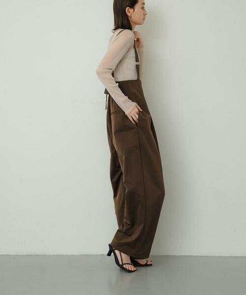 SENSE OF PLACE by URBAN RESEARCH / センスオブプレイス バイ アーバンリサーチ サロペット・オールインワン | ハイウエストオーバーオール | 詳細3