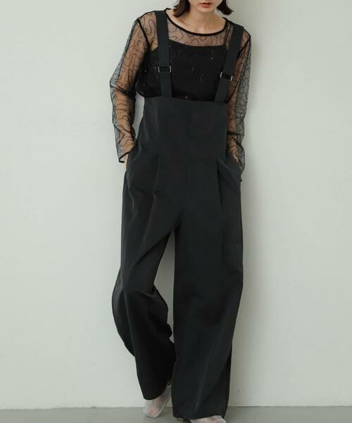 SENSE OF PLACE by URBAN RESEARCH / センスオブプレイス バイ アーバンリサーチ サロペット・オールインワン | ハイウエストオーバーオール | 詳細20