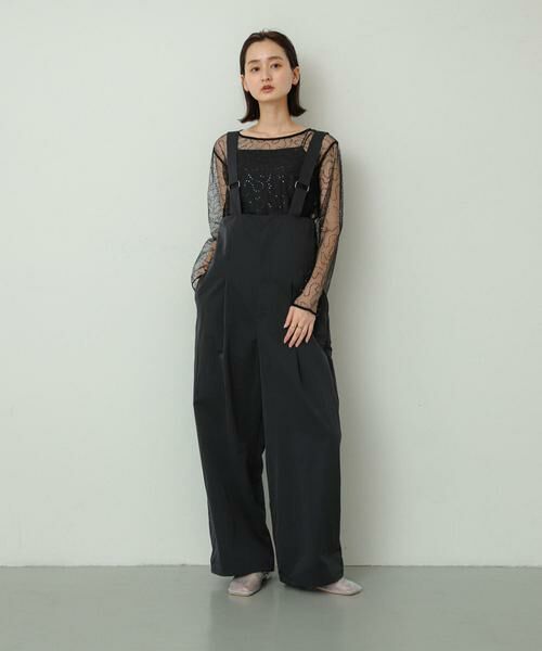 SENSE OF PLACE by URBAN RESEARCH / センスオブプレイス バイ アーバンリサーチ サロペット・オールインワン | ハイウエストオーバーオール | 詳細22