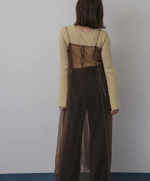 SENSE OF PLACE by URBAN RESEARCH / センスオブプレイス バイ アーバンリサーチ ワンピース | チュールレイヤードキャミワンピース | 詳細4