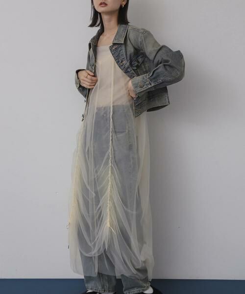 SENSE OF PLACE by URBAN RESEARCH / センスオブプレイス バイ アーバンリサーチ ワンピース | チュールレイヤードキャミワンピース | 詳細12