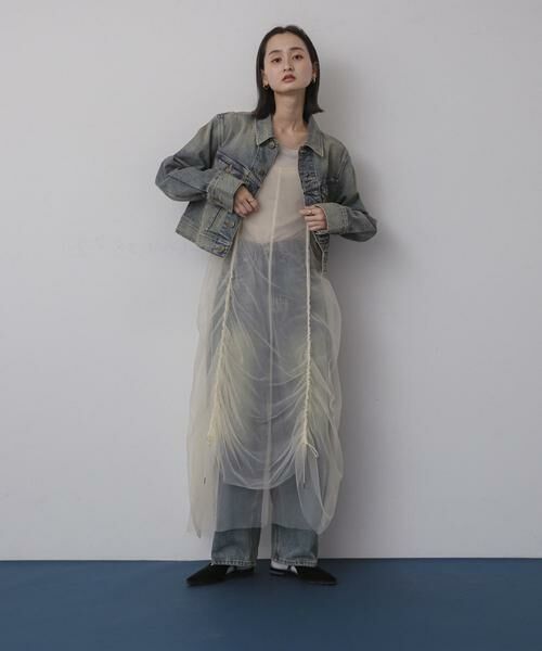 SENSE OF PLACE by URBAN RESEARCH / センスオブプレイス バイ アーバンリサーチ ワンピース | チュールレイヤードキャミワンピース | 詳細13