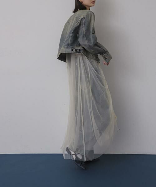 SENSE OF PLACE by URBAN RESEARCH / センスオブプレイス バイ アーバンリサーチ ワンピース | チュールレイヤードキャミワンピース | 詳細14