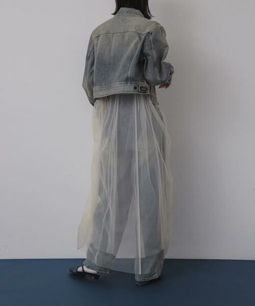 SENSE OF PLACE by URBAN RESEARCH / センスオブプレイス バイ アーバンリサーチ ワンピース | チュールレイヤードキャミワンピース | 詳細15