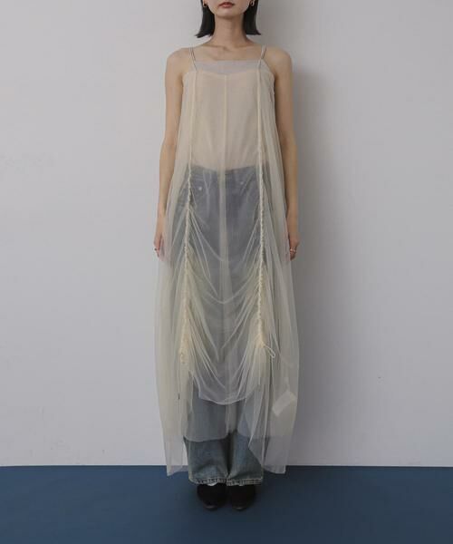 SENSE OF PLACE by URBAN RESEARCH / センスオブプレイス バイ アーバンリサーチ ワンピース | チュールレイヤードキャミワンピース | 詳細16