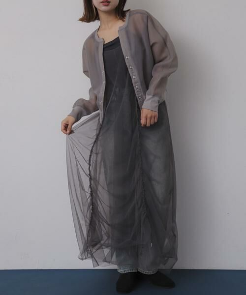 SENSE OF PLACE by URBAN RESEARCH / センスオブプレイス バイ アーバンリサーチ ワンピース | チュールレイヤードキャミワンピース | 詳細24