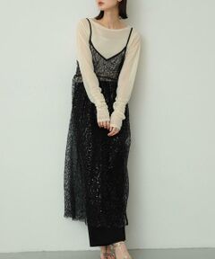 SENSE OF PLACE by URBAN RESEARCH / センスオブプレイス バイ アーバンリサーチ ワンピース | スパンコールキャミワンピース