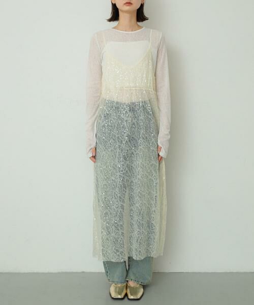 SENSE OF PLACE by URBAN RESEARCH / センスオブプレイス バイ アーバンリサーチ ワンピース | スパンコールキャミワンピース | 詳細5