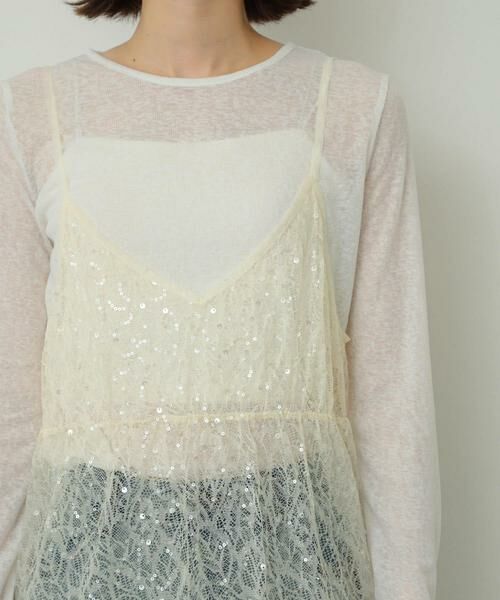 SENSE OF PLACE by URBAN RESEARCH / センスオブプレイス バイ アーバンリサーチ ワンピース | スパンコールキャミワンピース | 詳細8