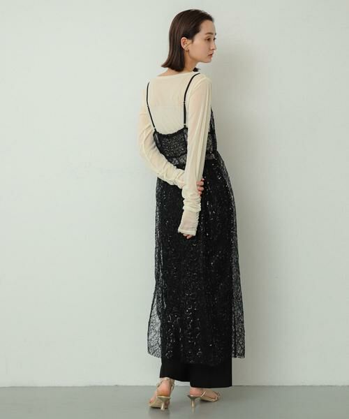 SENSE OF PLACE by URBAN RESEARCH / センスオブプレイス バイ アーバンリサーチ ワンピース | スパンコールキャミワンピース | 詳細16