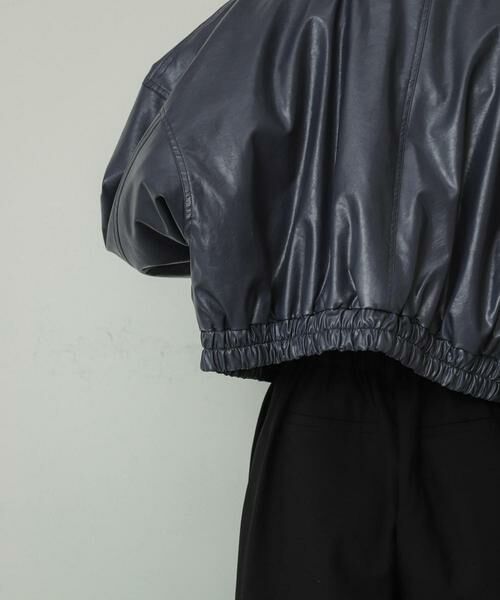 SENSE OF PLACE by URBAN RESEARCH / センスオブプレイス バイ アーバンリサーチ ブルゾン | クロップドレザーライクブルゾン | 詳細1