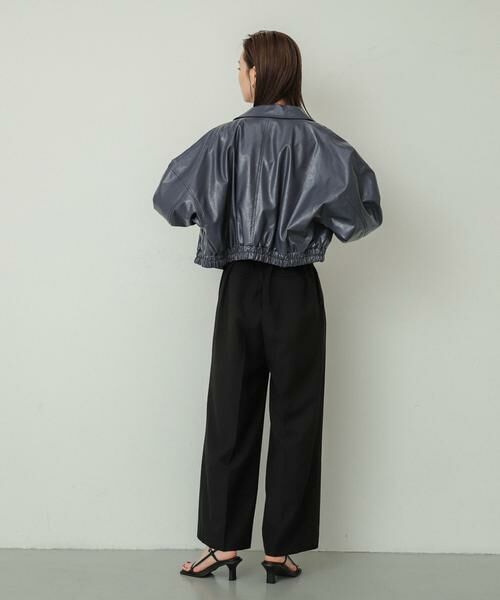 SENSE OF PLACE by URBAN RESEARCH / センスオブプレイス バイ アーバンリサーチ ブルゾン | クロップドレザーライクブルゾン | 詳細10