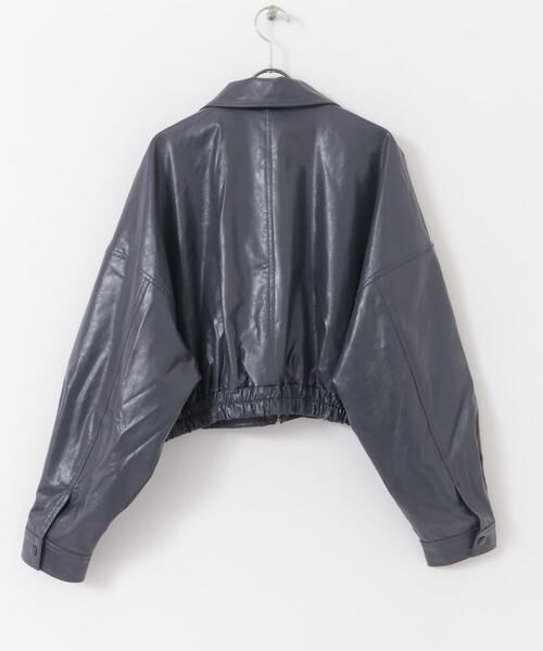 SENSE OF PLACE by URBAN RESEARCH / センスオブプレイス バイ アーバンリサーチ ブルゾン | クロップドレザーライクブルゾン | 詳細17