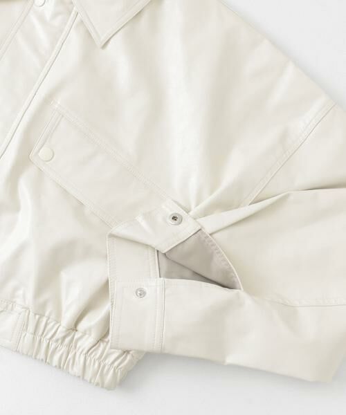 SENSE OF PLACE by URBAN RESEARCH / センスオブプレイス バイ アーバンリサーチ ブルゾン | クロップドレザーライクブルゾン | 詳細30