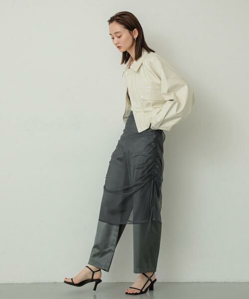 SENSE OF PLACE by URBAN RESEARCH / センスオブプレイス バイ アーバンリサーチ ブルゾン | クロップドレザーライクブルゾン | 詳細27