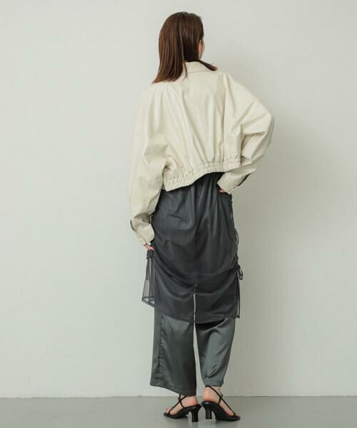 SENSE OF PLACE by URBAN RESEARCH / センスオブプレイス バイ アーバンリサーチ ブルゾン | クロップドレザーライクブルゾン | 詳細28