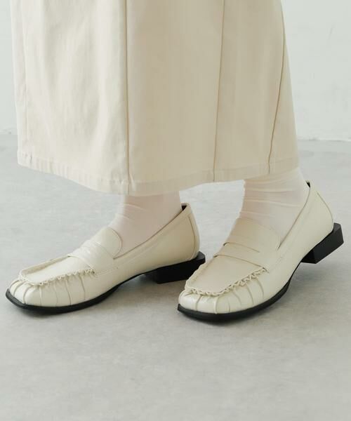 SENSE OF PLACE by URBAN RESEARCH / センスオブプレイス バイ アーバンリサーチ フラットシューズ | ギャザースクエアローファー | 詳細2