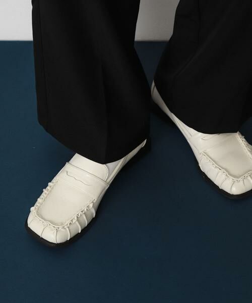 SENSE OF PLACE by URBAN RESEARCH / センスオブプレイス バイ アーバンリサーチ フラットシューズ | ギャザースクエアローファー | 詳細5