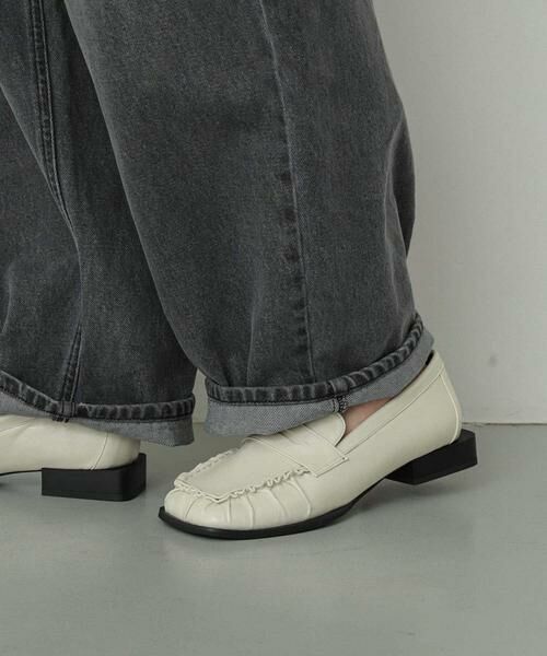 SENSE OF PLACE by URBAN RESEARCH / センスオブプレイス バイ アーバンリサーチ フラットシューズ | ギャザースクエアローファー | 詳細8