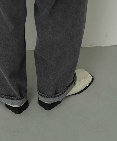 SENSE OF PLACE by URBAN RESEARCH / センスオブプレイス バイ アーバンリサーチ フラットシューズ | ギャザースクエアローファー | 詳細9