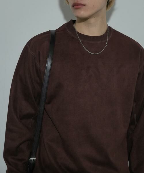 SENSE OF PLACE by URBAN RESEARCH / センスオブプレイス バイ アーバンリサーチ スウェット | フェイクスエードクルーネックスウェット | 詳細1