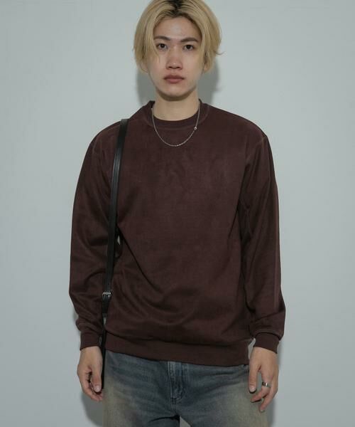SENSE OF PLACE by URBAN RESEARCH / センスオブプレイス バイ アーバンリサーチ スウェット | フェイクスエードクルーネックスウェット | 詳細2