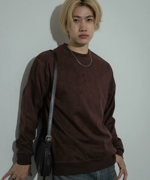 SENSE OF PLACE by URBAN RESEARCH / センスオブプレイス バイ アーバンリサーチ スウェット | フェイクスエードクルーネックスウェット | 詳細3