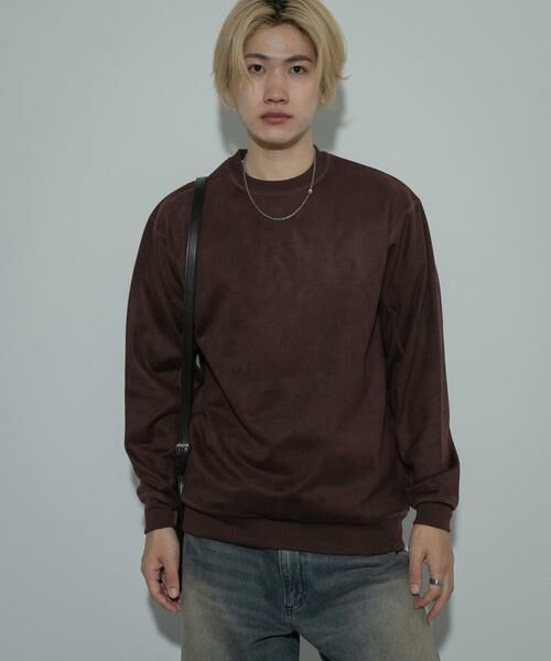 SENSE OF PLACE by URBAN RESEARCH / センスオブプレイス バイ アーバンリサーチ スウェット | フェイクスエードクルーネックスウェット | 詳細4